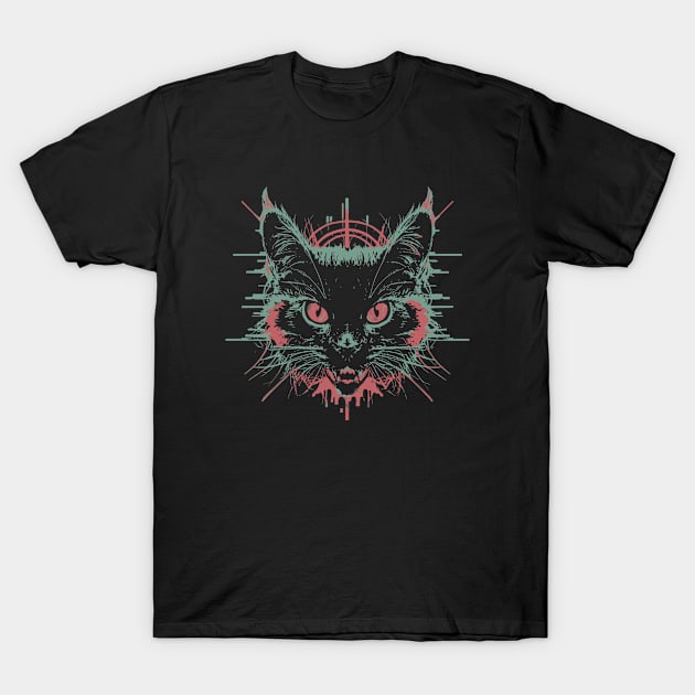 The dark sorcerer cat T-Shirt by Casino Royal 
